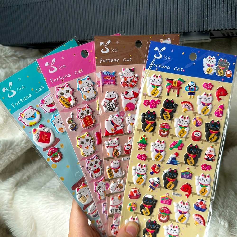 Lucky Cat sticker pack!